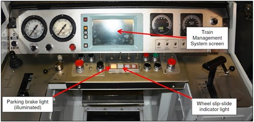 Figure 13: Tangara driver control panel
